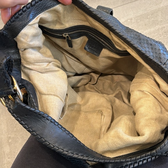 Gucci Large Snakeskin Hobo Bag - Picture 7 of 10